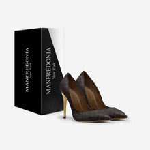 Load image into Gallery viewer, BROWN ALLIGATOR POINT TOE STILETTO PUMP