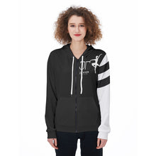 Load image into Gallery viewer, All-Over Print Women&#39;s Zip Up Hoodie