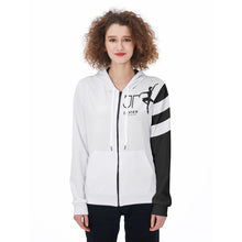 Load image into Gallery viewer, All-Over Print Women&#39;s Zip Up Hoodie