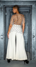 Load image into Gallery viewer, LOOK #13 WHITE SILK CREPE SUPER WIDE-LEG PANT
