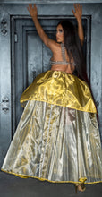 Load image into Gallery viewer, LOOK #22 SILVER REVERSIBLE BALLGOWN SKIRT