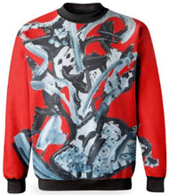 Load image into Gallery viewer, RED ABSTRACT SWEATSHIRT