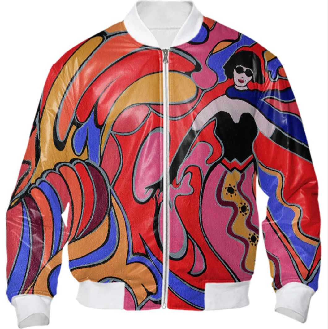 TRIPPING THE LIGHT FANTASTIC BOMBER JACKET