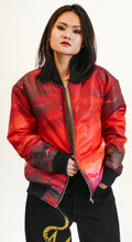 Load image into Gallery viewer, RED SUNSET BOMBER JACKET